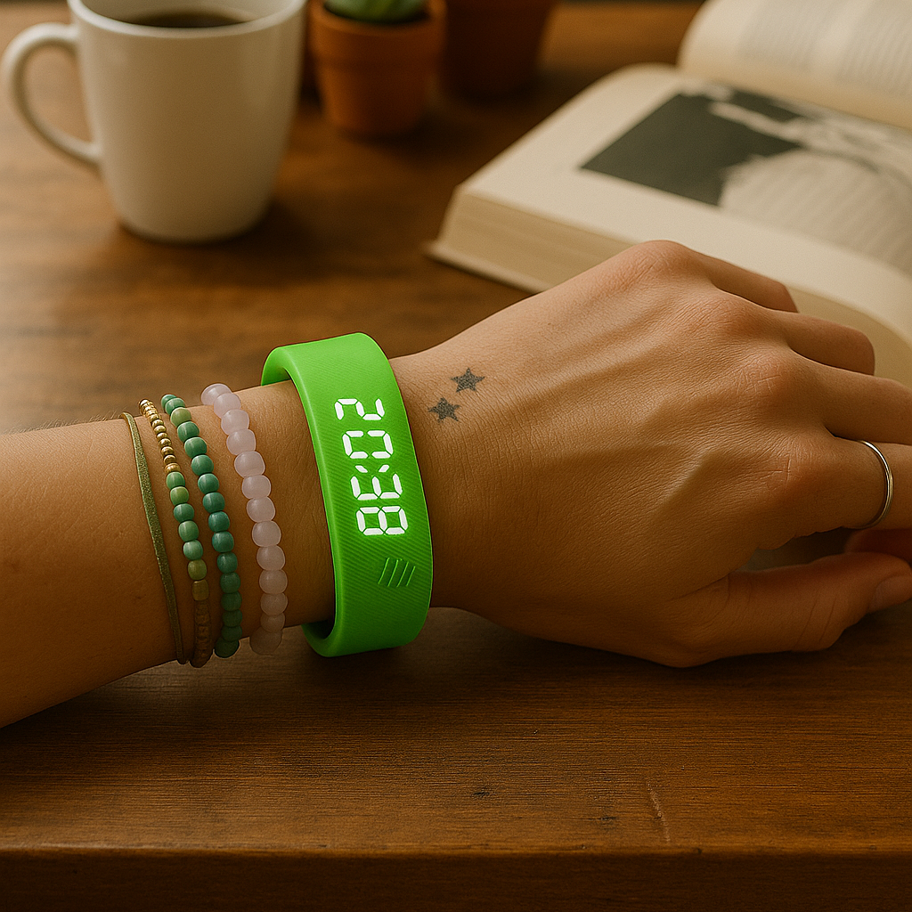 VibraFit – Montre avec réveil vibrant et suivi des pas